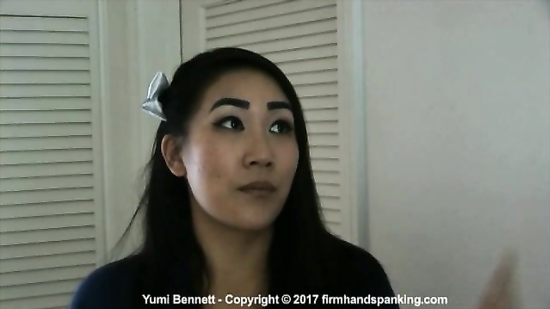 Yumi spanked in her Private School